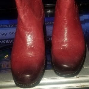 Jessica Simpson CRANABY Western Boots Rio RED